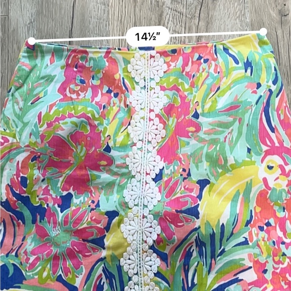 LILLY PULITZER RHEA CASA BANANA PRINT SKIRT/SKORT SIZE 4 - Picture 8 of 8